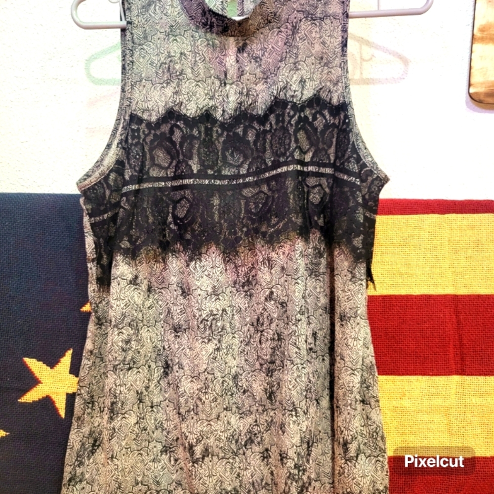 Sheer sleeves blouse by Maurice's size M